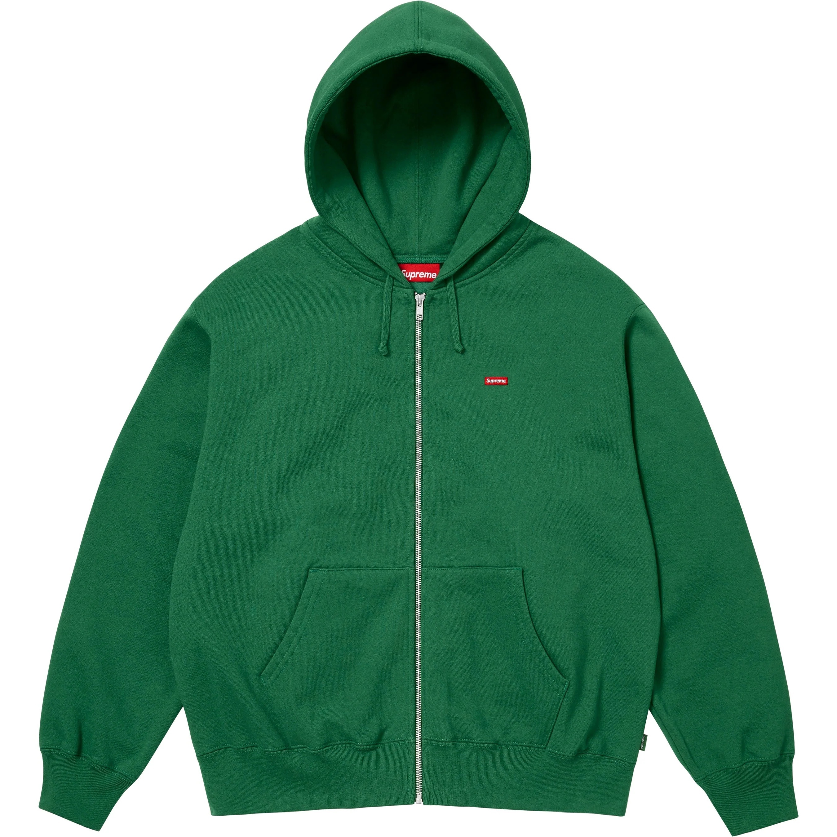 Small Box Zip Up Hooded Sweatshirt view 3
